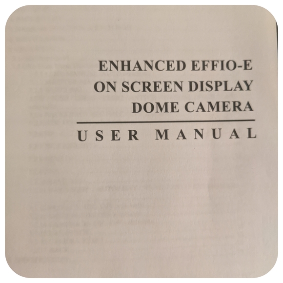 Enhanced EFFIO-E on screen display, done CCD camera Sony 1/3" color Super HAD ll - Picture 3 of 9